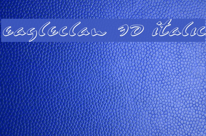 Eagleclaw 3D Italic Font examples