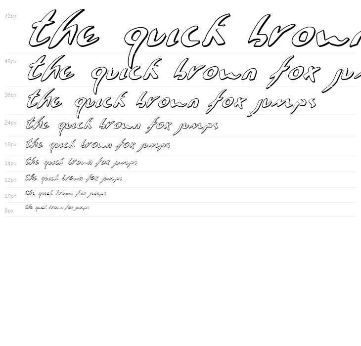 Eagleclaw 3D Italic Waterfall