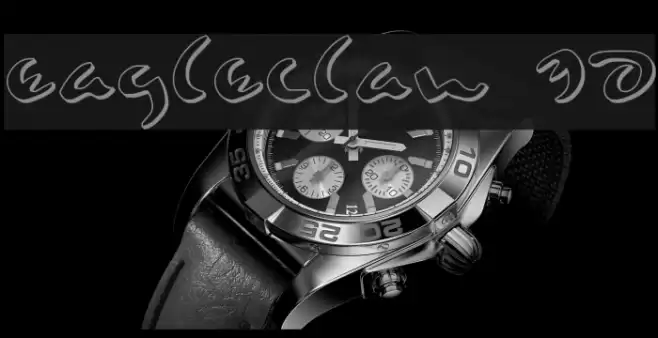 Eagleclaw 3D Font examples