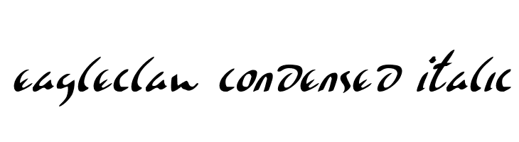 Eagleclaw Condensed Italic  font caratteri gratis