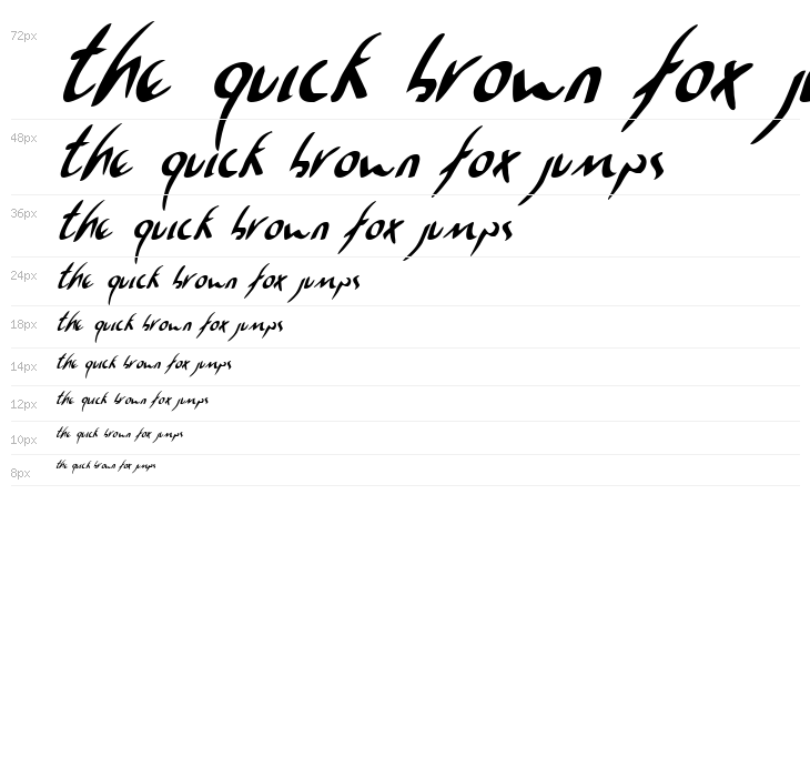 Eagleclaw Condensed Italic Waterfall