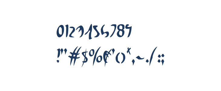 Eagleclaw Condensed Other Characters