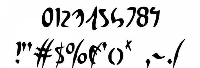 Eagleclaw Condensed Font OTHER CHARS