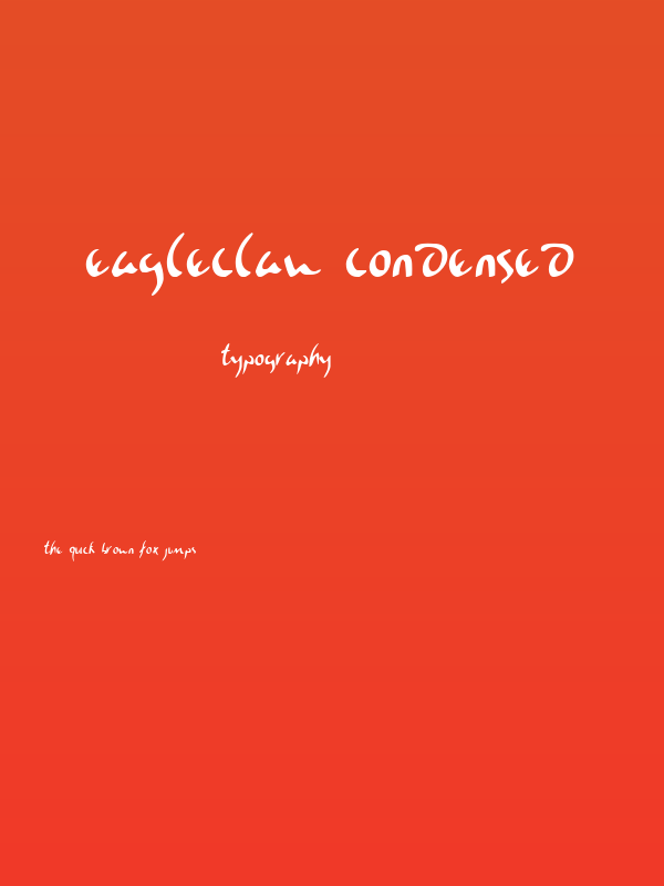 Eagleclaw Condensed Poster