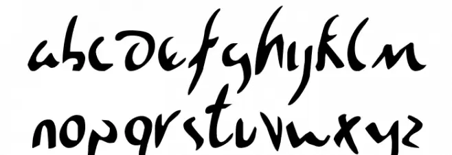 Eagleclaw Condensed Font LOWERCASE