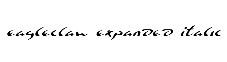 Eagleclaw Expanded Italic  フリーフォントのダウンロード