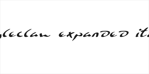 Eagleclaw Expanded Italic Logo