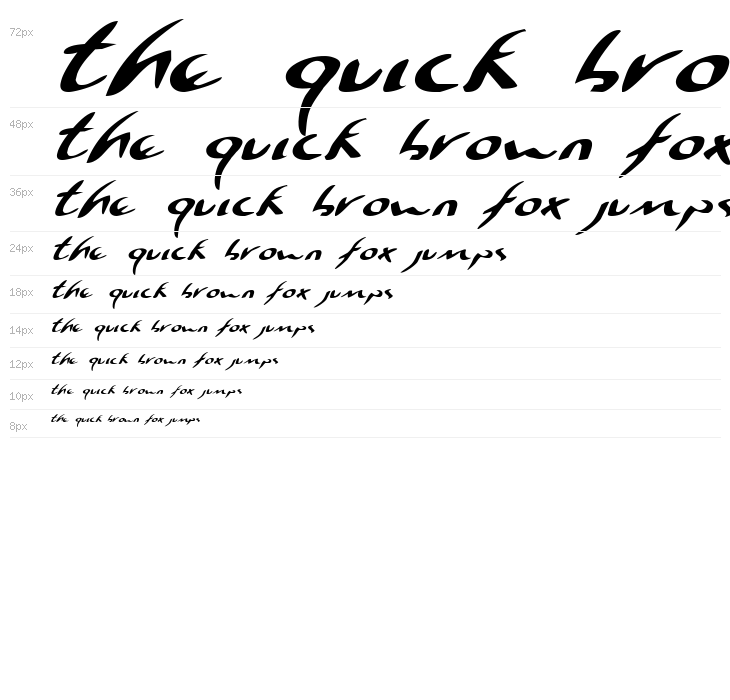 Eagleclaw Expanded Italic Waterfall