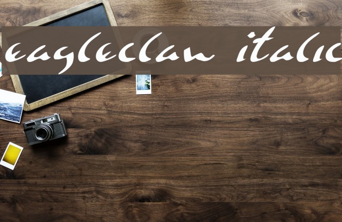Eagleclaw Italic Font examples