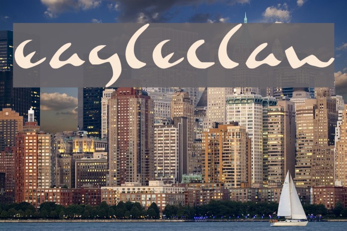 Eagleclaw फ़ॉन्ट examples