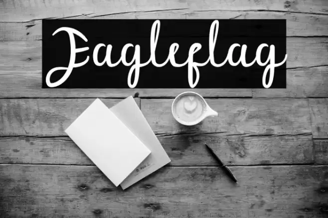 Eagleflag Font examples