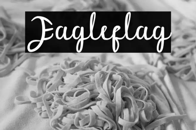 Eagleflag Font examples
