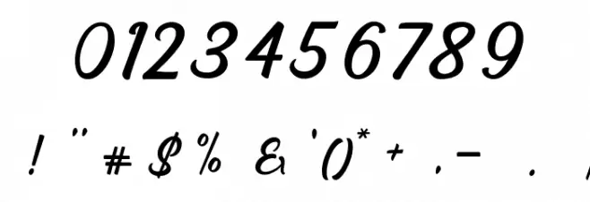 EagleseScript Font OTHER CHARS