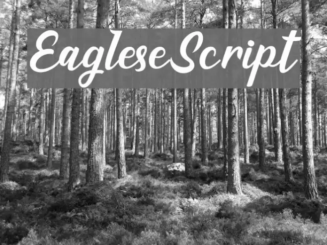 EagleseScript Font examples