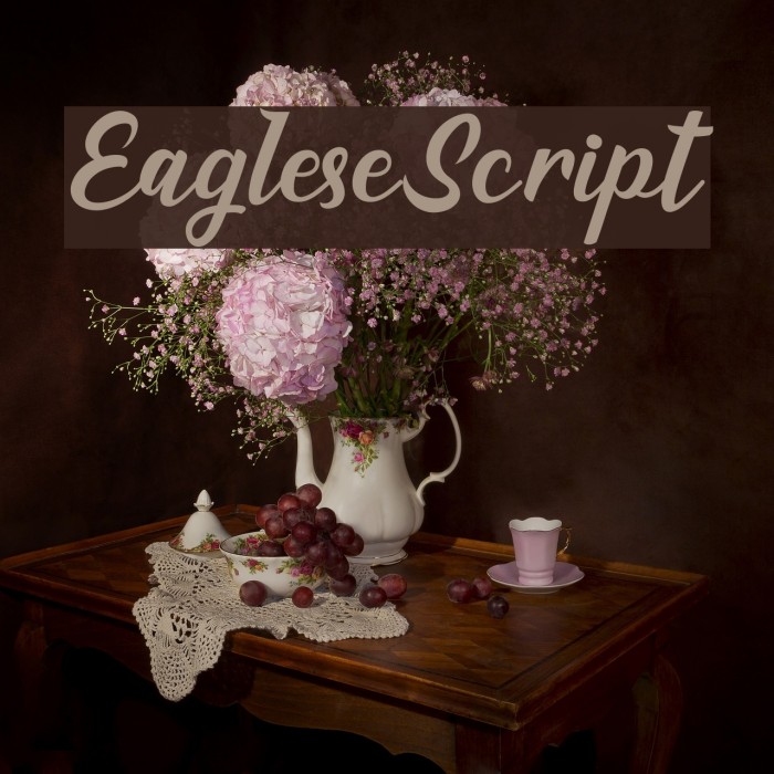 EagleseScript Font examples