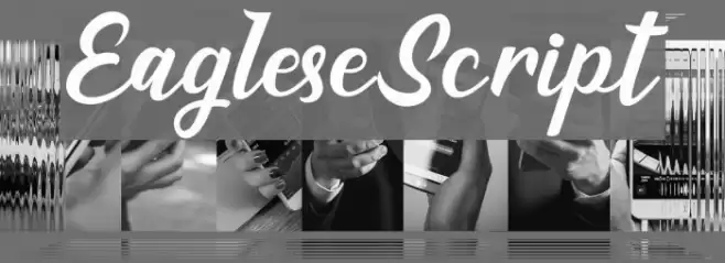 EagleseScript Font examples