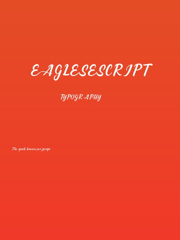 EagleseScript Poster