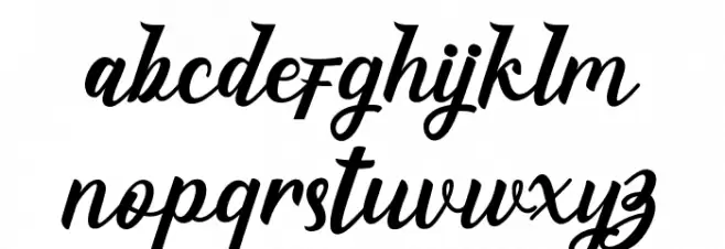 EagleseScript Font Litere mici