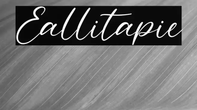 Eallitapie Font examples