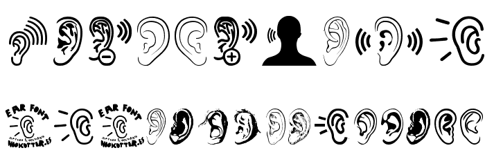 Ear Font OTHER CHARS
