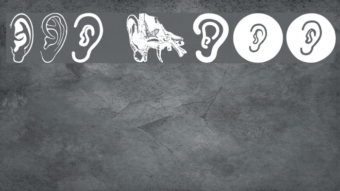 Ear Font examples