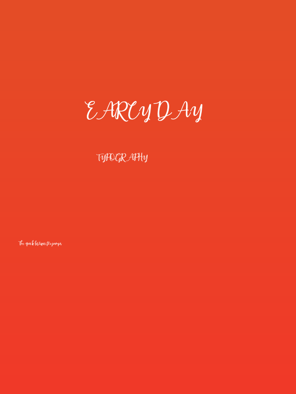 Earcy Day Poster