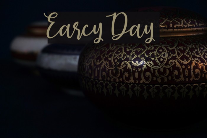 Earcy Day Font examples