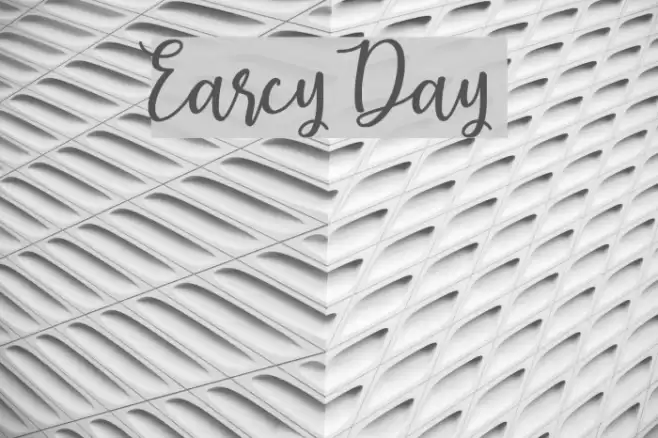 Earcy Day Font examples