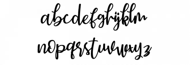 Earcy Day Font LOWERCASE