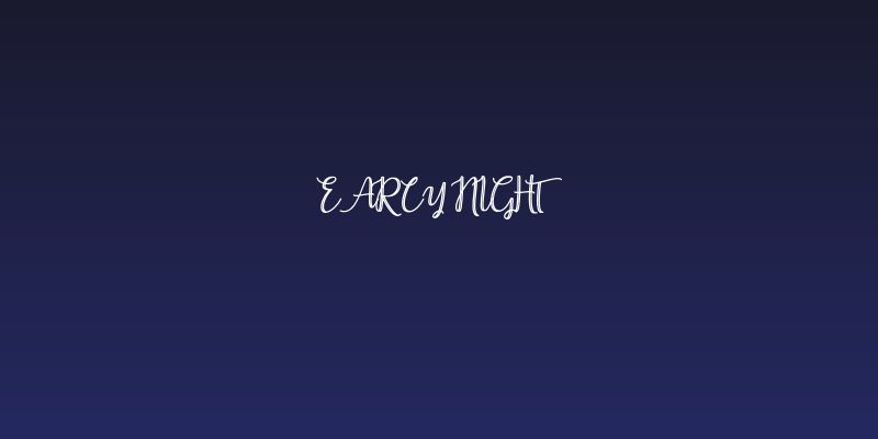 Earcy Night Social Header