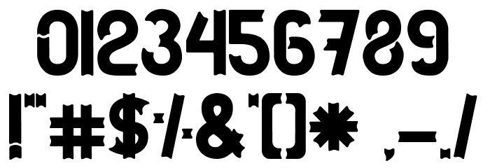 Earlinos Font OTHER CHARS