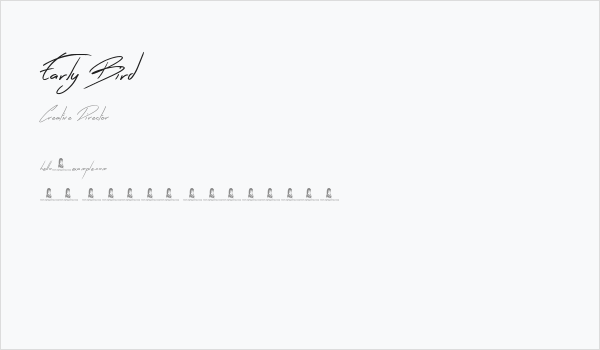 Early Bird Business Card