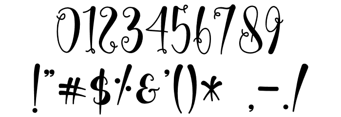 Early Christmas - Personal Use Font OTHER CHARS