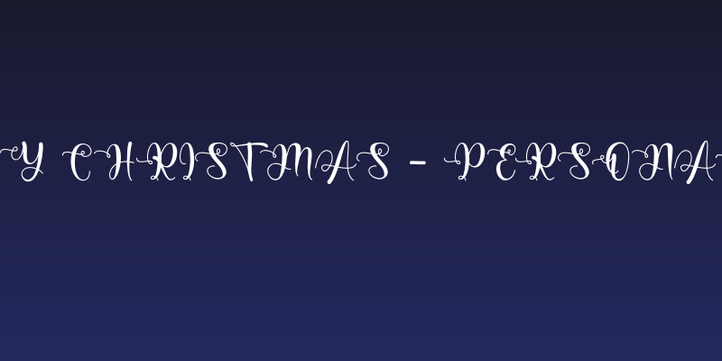 Early Christmas - Personal Use Social Header