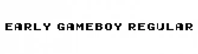Early GameBoy Regular  免费字体下载