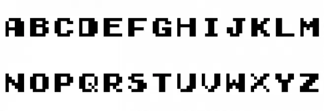 Early GameBoy Regular Шрифта ВЕРХНИЙ