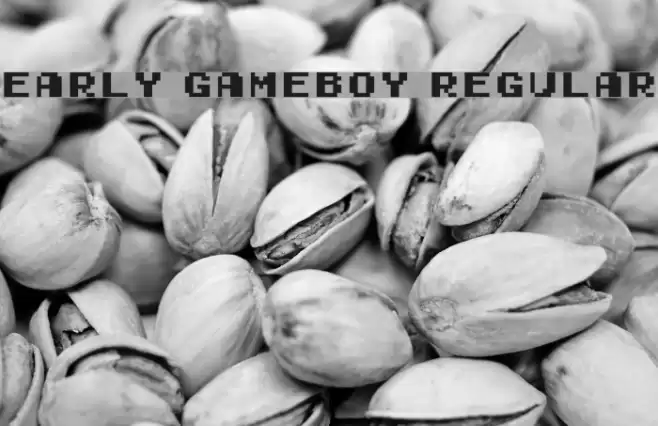 Early GameBoy Regular Font examples