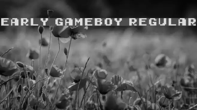 Early GameBoy Regular Font examples