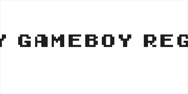 Early GameBoy Regular Logo