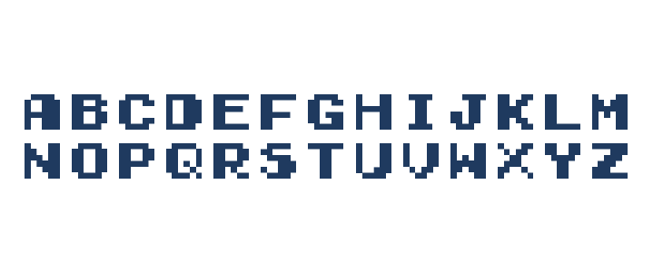 Early GameBoy Regular Lowercase