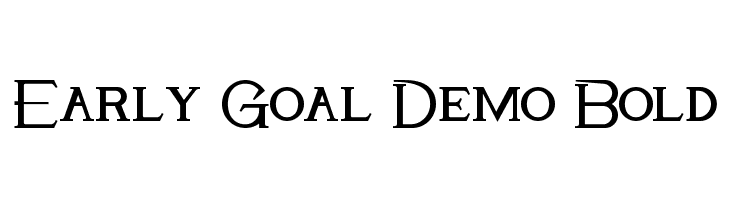 Early Goal Demo Bold  免费字体下载