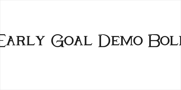 Early Goal Demo Bold Logo