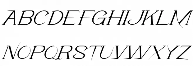 Early Goal Demo Italic 字体 大写