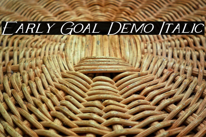 Early Goal Demo Italic Example 2