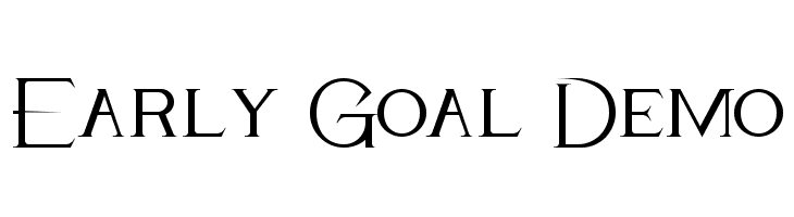Early Goal Demo  Frei Schriftart Herunterladen
