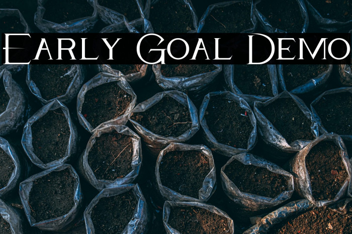 Early Goal Demo Example 1