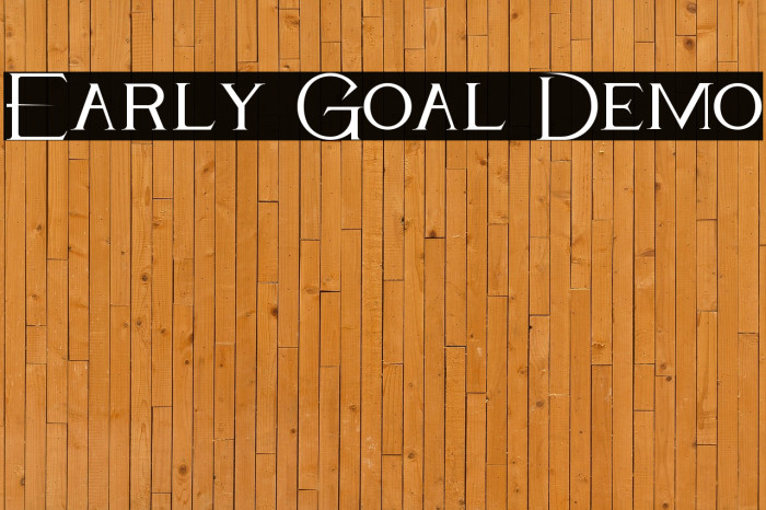 Early Goal Demo Example 2