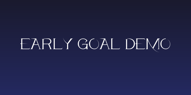 Early Goal Demo Social Header