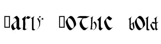 Early Gothic bold  免费字体下载