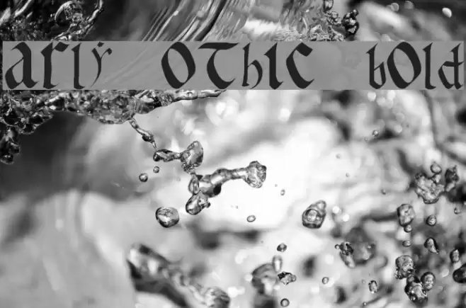 Early Gothic bold Font examples